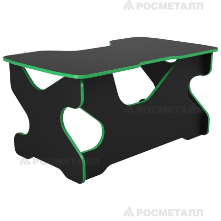 Компьютерный стол Ивент ЛДСП Зеленый/Черный