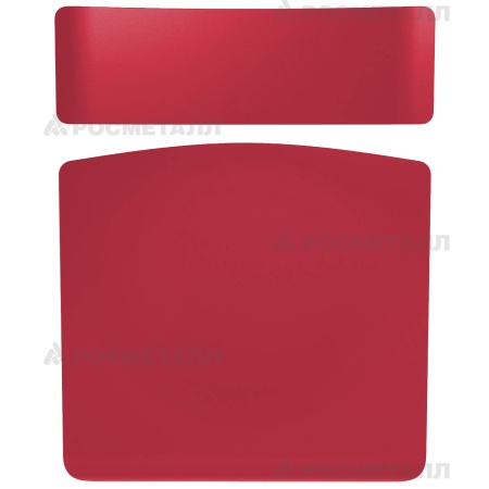 Стул ученический регулируемый на прямоугольной трубе Гнутоклееная фанера Красный Серый 2-4