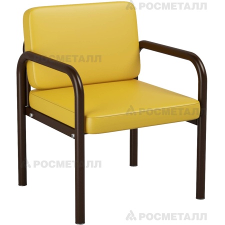Диван-кресло Зеленый Кожзаменитель Желтый