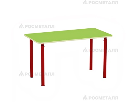 Стол прямоугольный, регулируемый по высоте ЛДСП Зеленый Зеленый 0-3