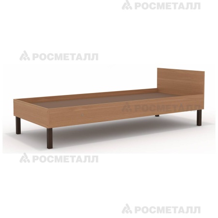 Кровать с панелями из ламината подростковая ЛДСП Ольха Коричневый