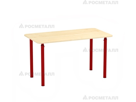 Стол прямоугольный, регулируемый по высоте ЛДСП Клен Красный 0-3