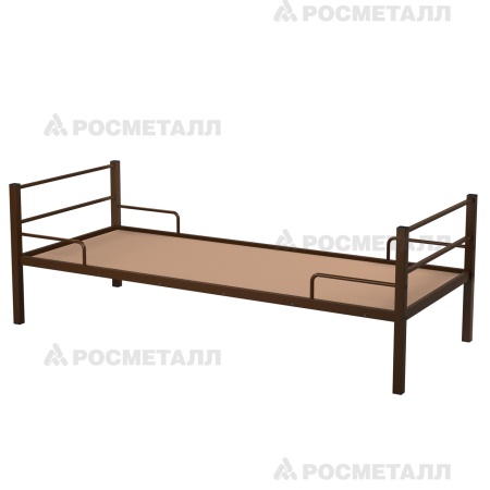 Кровать металлическая подростковая Коричневый