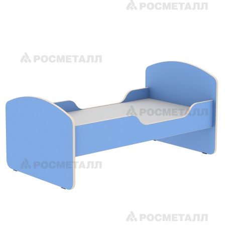 Кровать с бортом ЛДСП Синий
