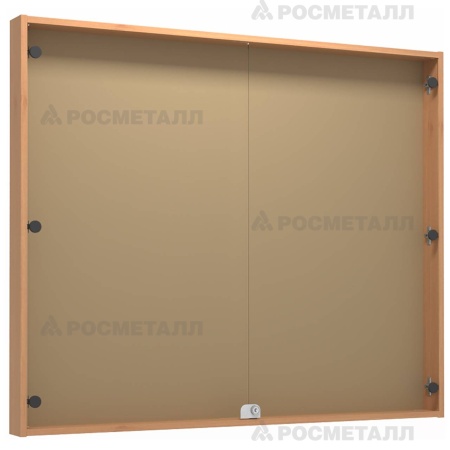 Информационная доска со стеклом ВДО-1210 Коричневый
