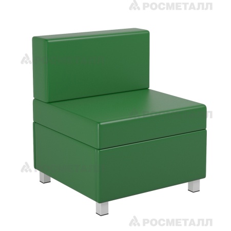 Кресло модульное на металлокаркасе  Зеленый